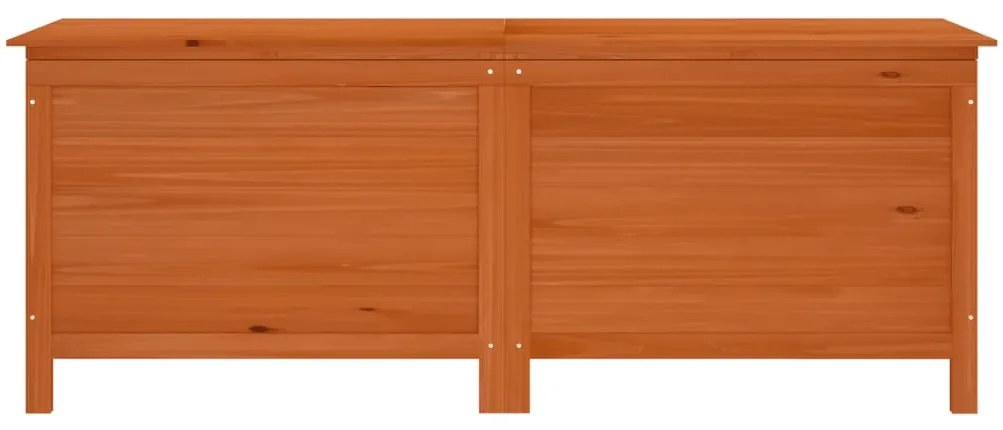 Caixa arrumação para jardim 150x50x56,5cm abeto maciço castanho