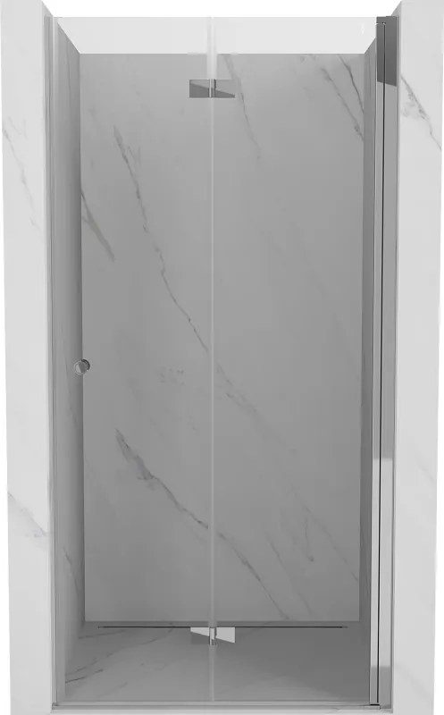 Mexen Mist-F Porta de chuveiro dobrável direita 120 cm, transparente, cromada - 8A6-120-000-01-00-P