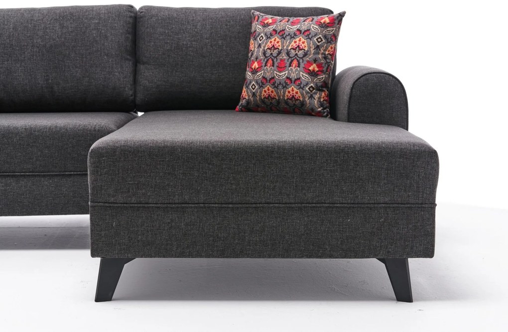Sofá-Cama de Canto Belen – Antracite – 300x78x202 cm