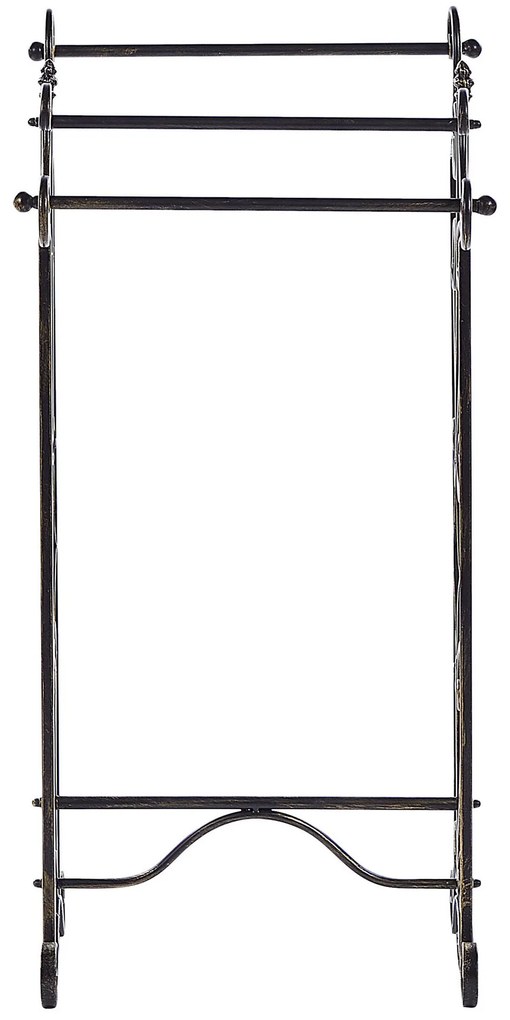 Toalheiro vertical preto 45 x 90 cm CHILLAN Beliani