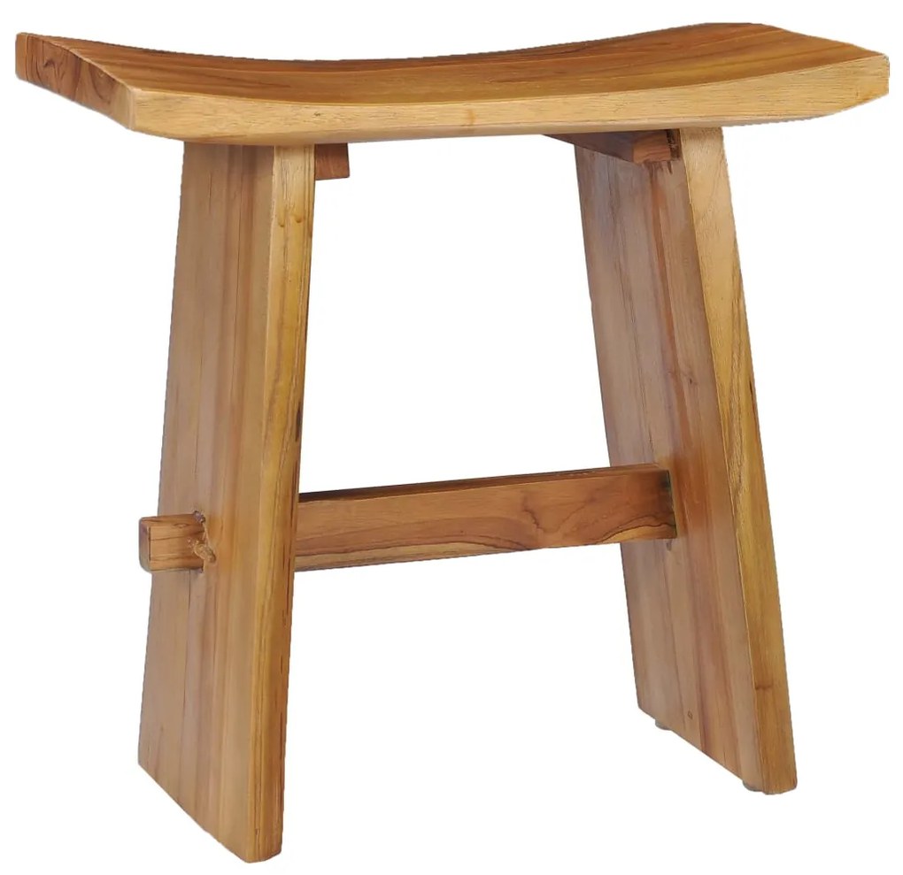 vidaXL Banco em madeira de teca maciça