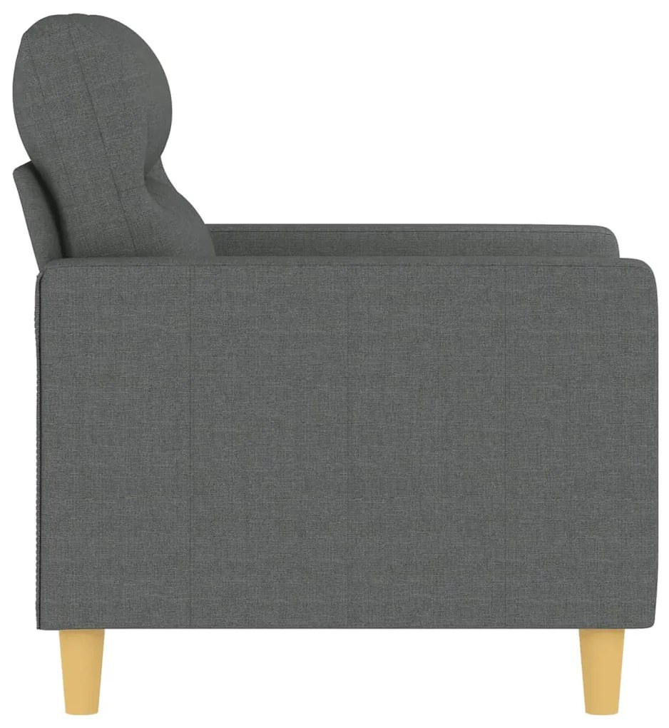 Poltrona 60 cm tecido cinzento-escuro
