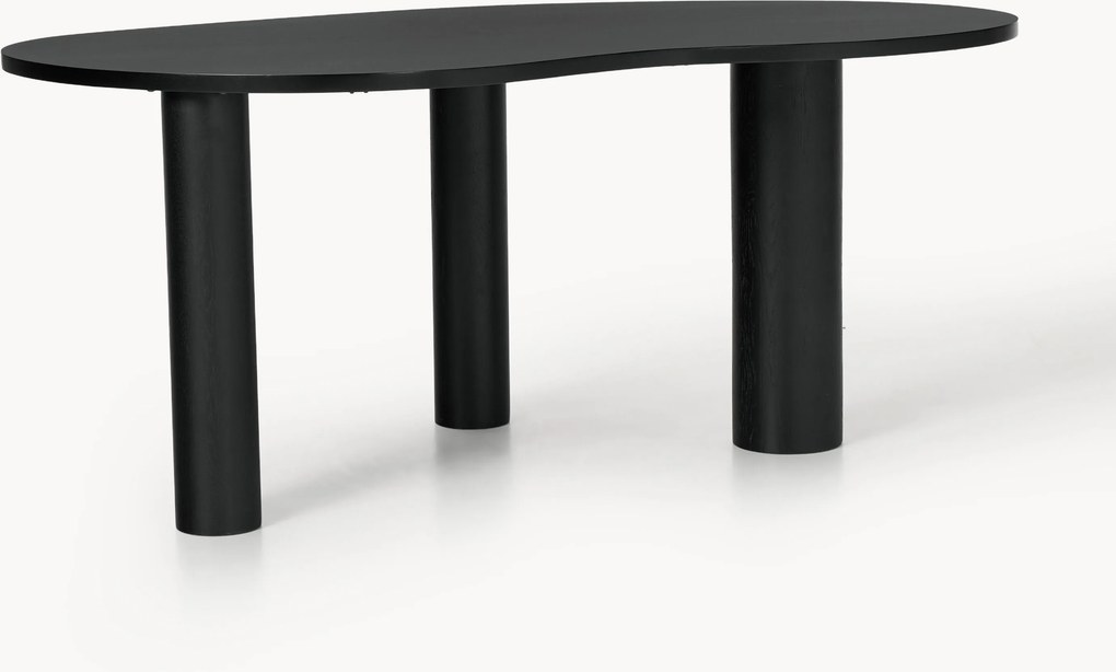 Mesa de jantar em madeira de carvalho com forma orgânica Naruto, vários tamanhos