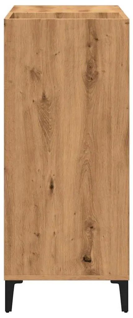 Armário discos 84,5x38x89cm deriv. madeira carvalho artisiano