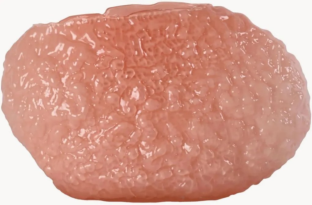 Jarra de vidro artesanal Corallo, Alt 28 cm