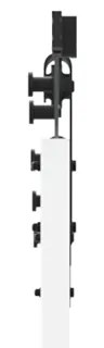 Porta Deslizante vidaXL com Conjunto de Ferragens Branca 78x211 cm Mad