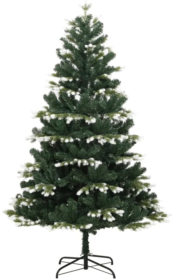 Árvore de Natal artificial articulada c/ flocos de neve 180 cm