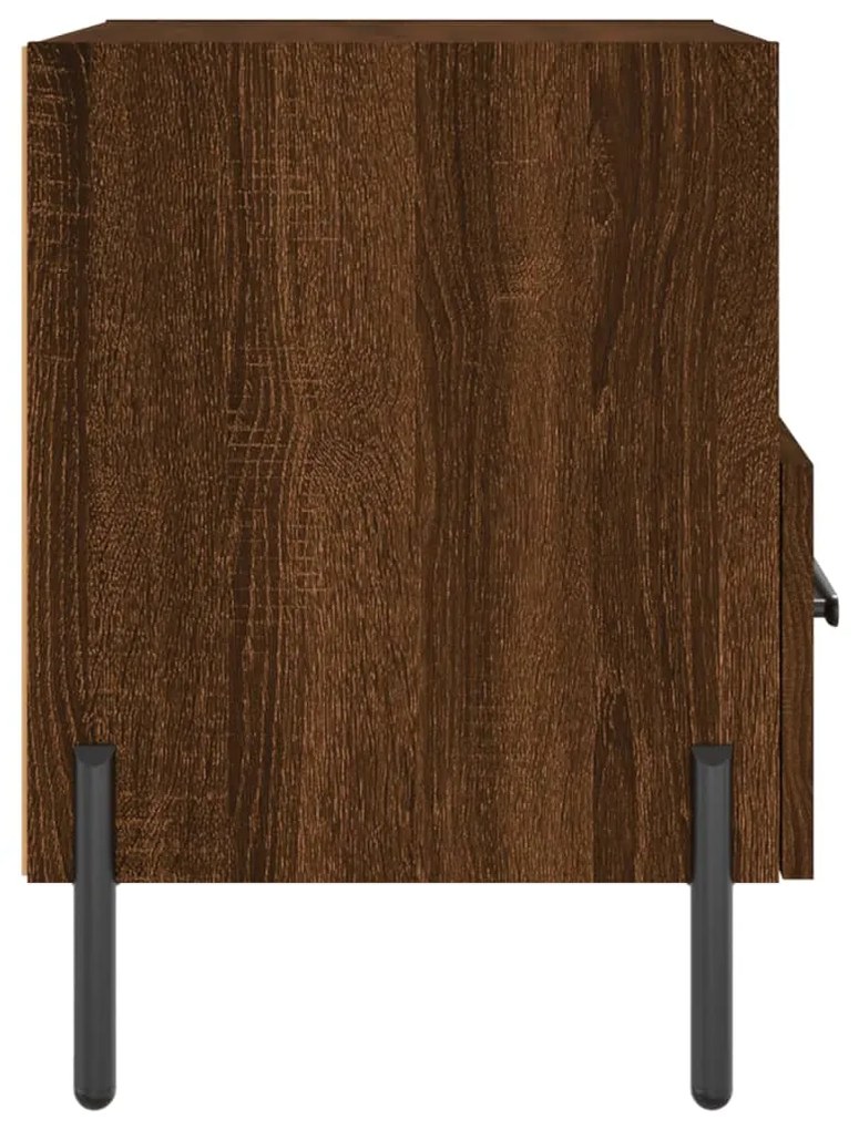 Mesa de cabeceira 2 pcs derivados de madeira carvalho castanho