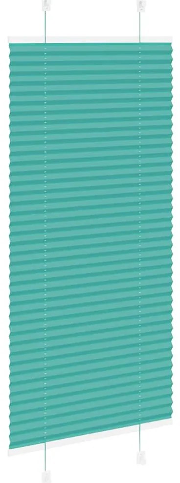 Plissado Cego Gasolina verde 55x150 cm Largura Tecido 54,4 cm