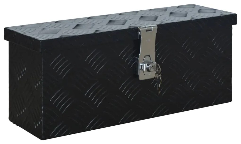Caixa de alumínio 485x140x200 mm preto