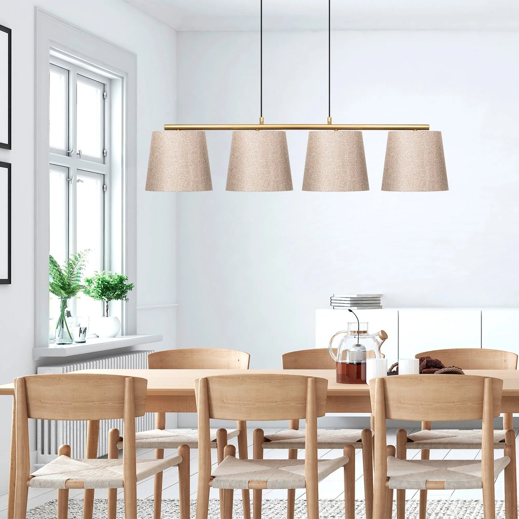 Lustre Varlik – Dourado Brilhante – 148 x 25 cm