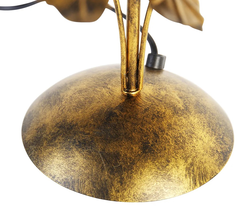 Candeeiro de mesa vintage dourado antigo 40 cm sem abajur - Linden