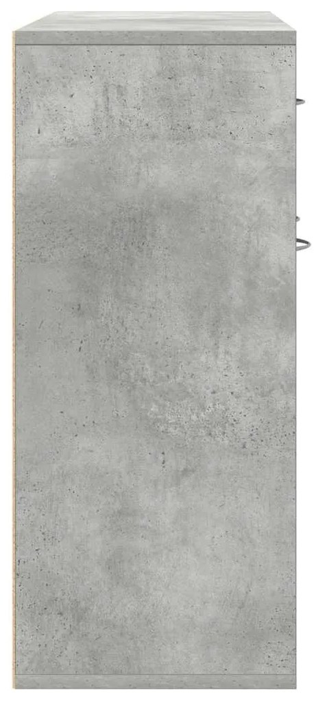 Aparador 88x30x70 cm contraplacado cinzento cimento