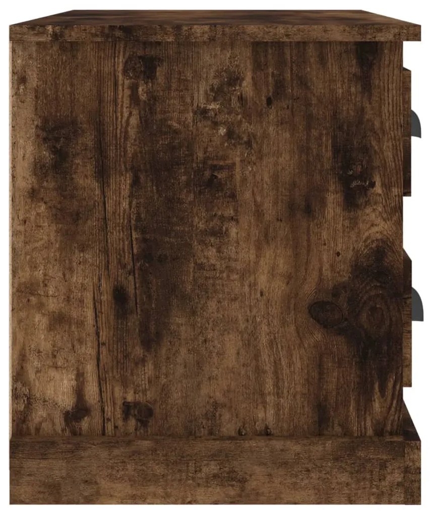 Mesa de cabeceira 60x39x45 cm cor carvalho fumado