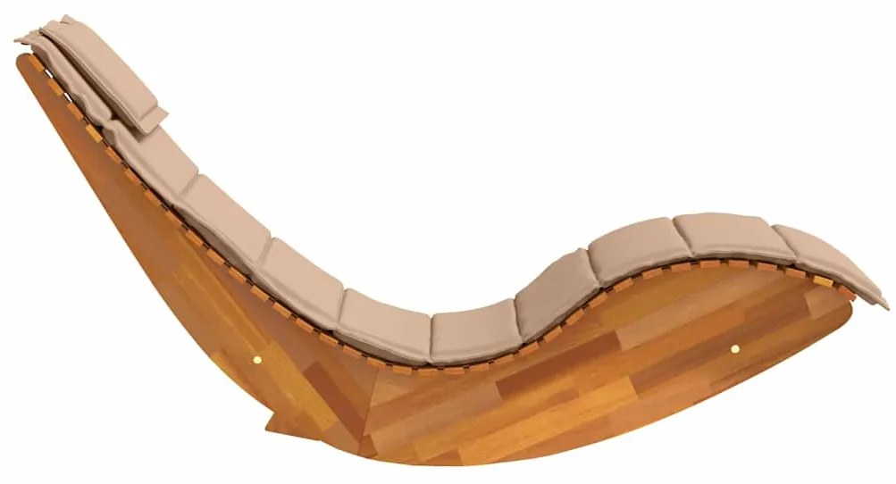 Espreguiçadeiras Balançantes com Almofadas 2 pcs Madeira Sólida de Acá