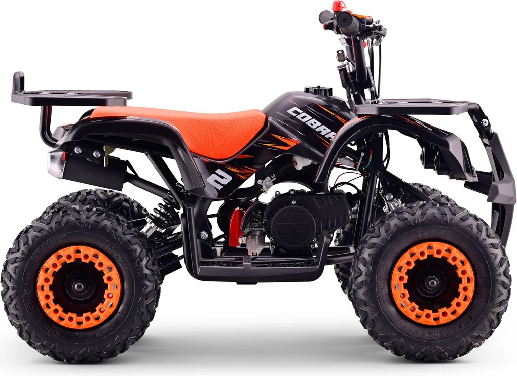 Mini Moto Infantil para crianças 5 a 9/10 anos Gasolina 50 CC Beneo Motors Cobra com limitador de velocidade Laranja