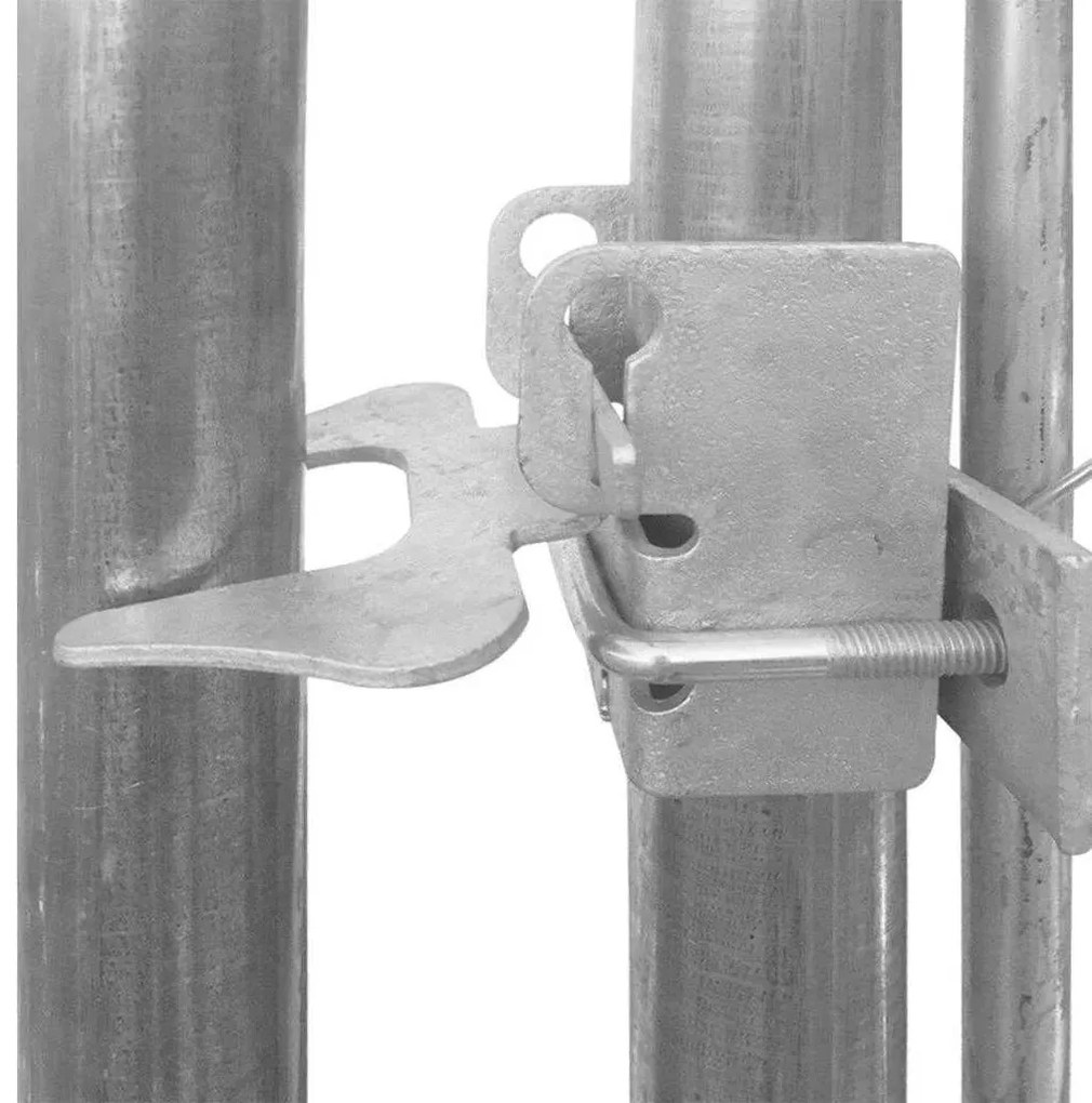 Canil de exterior com telhado 760x190x225 cm