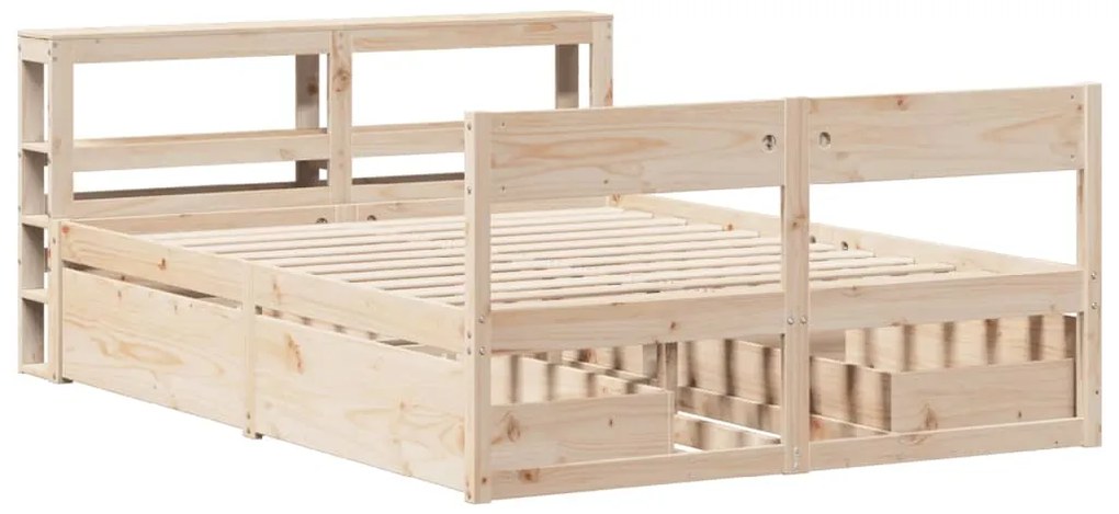 Cama sem colchão 120x190 cm madeira de pinho maciça