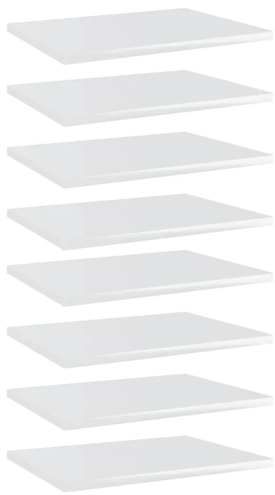vidaXL Prateleiras para estante 8 pcs 40x30x1,5cm contraplacado branco