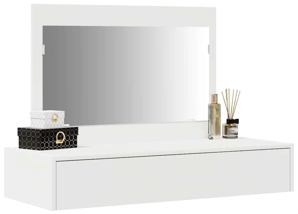 Aparador de parede branco 100x40x70 cm