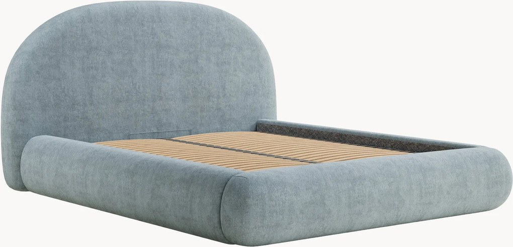 Cama estofada artesanal com arrumação Maumere