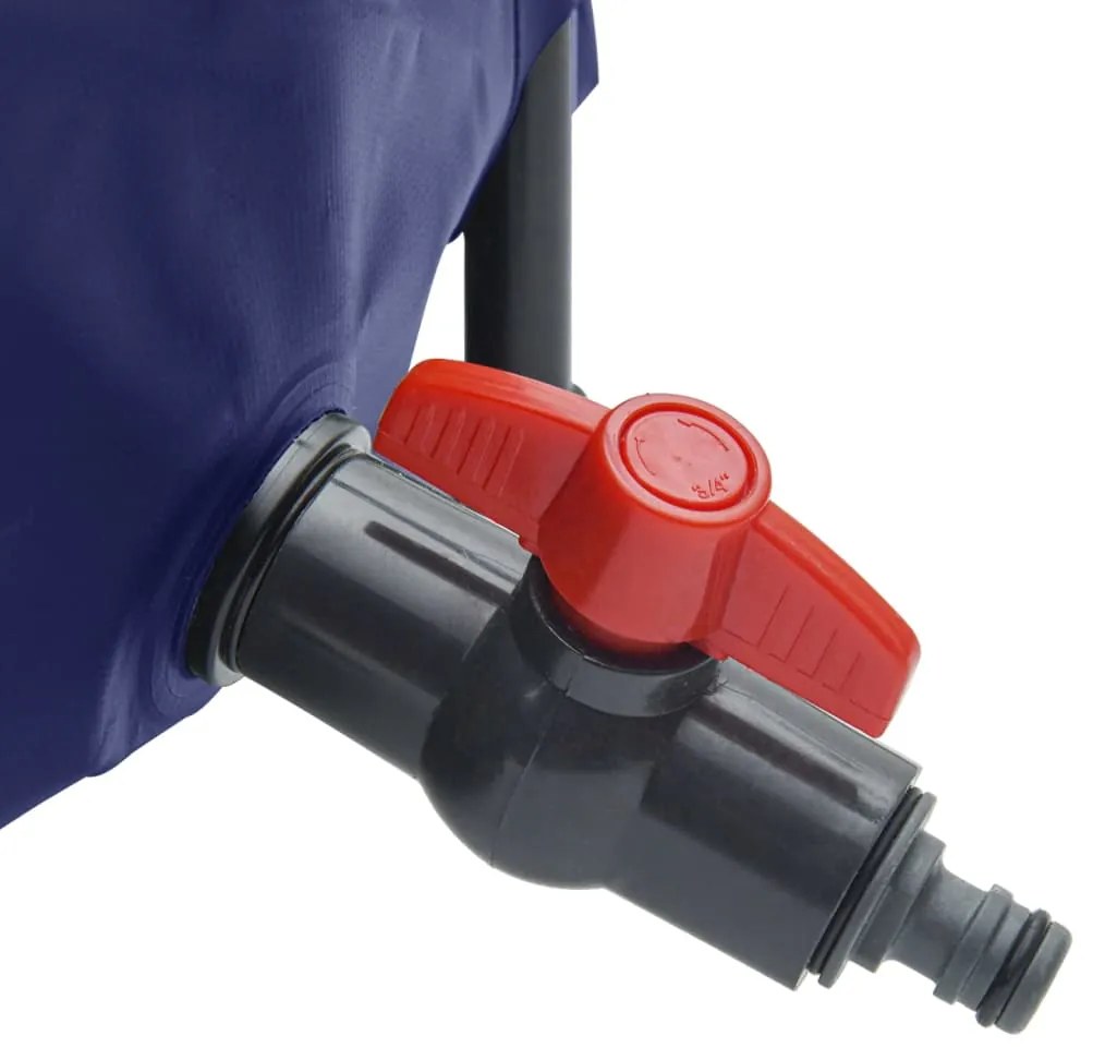 Depósito de água dobrável com torneira 380 L PVC