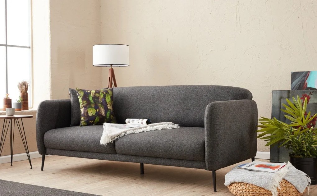 Sofá-cama 3 Lugares Venus – Antracite – 210 cm