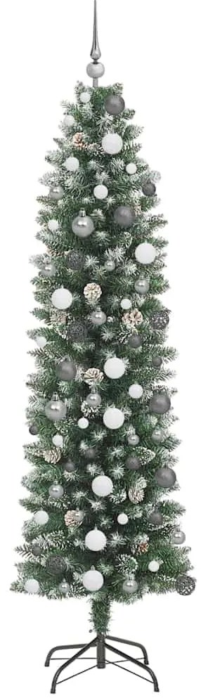 Árvore Slim de Natal Artificial Verde 210 cm