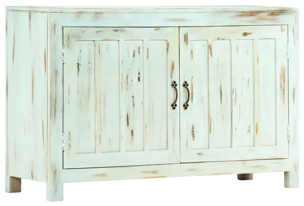 Aparador 110x35x70 cm madeira de mangueira maciça azul-claro