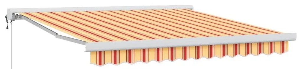 Toldo Retrátil Automático Amarelo e Laranja 300x250 cm