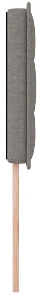 Cabeceira vidaXL Design Linhas Taupe 80 cm Tecido