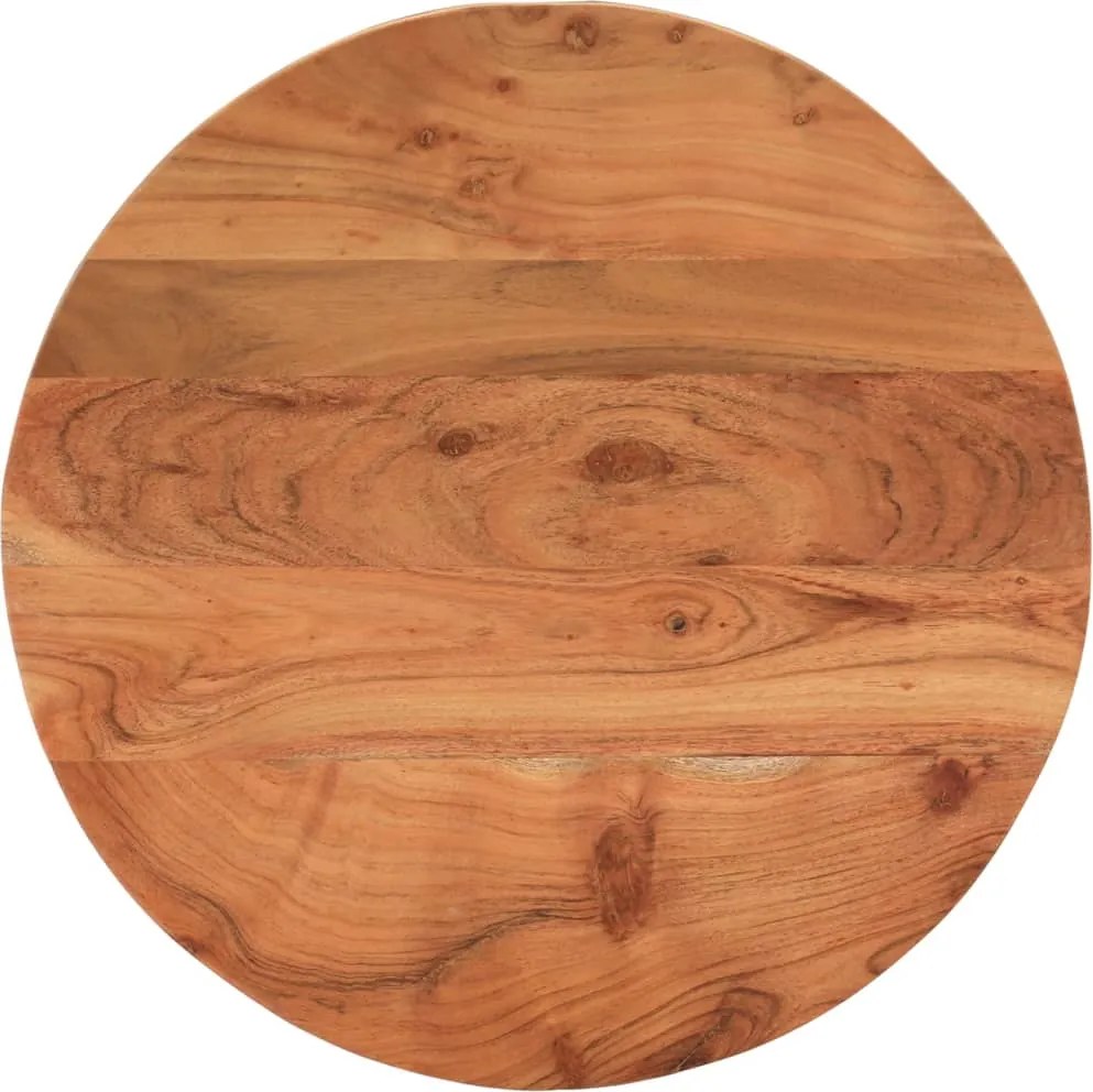 vidaXL Tampo de mesa redondo Ø60x3,8 cm madeira de acácia maciça