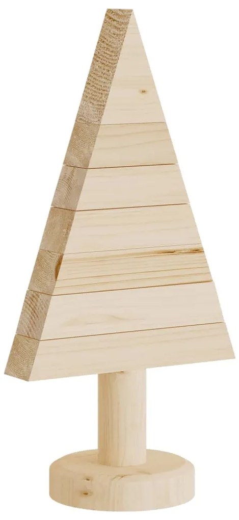 Árvores de Natal decorativas 2pcs 30 cm madeira de pinho maciça
