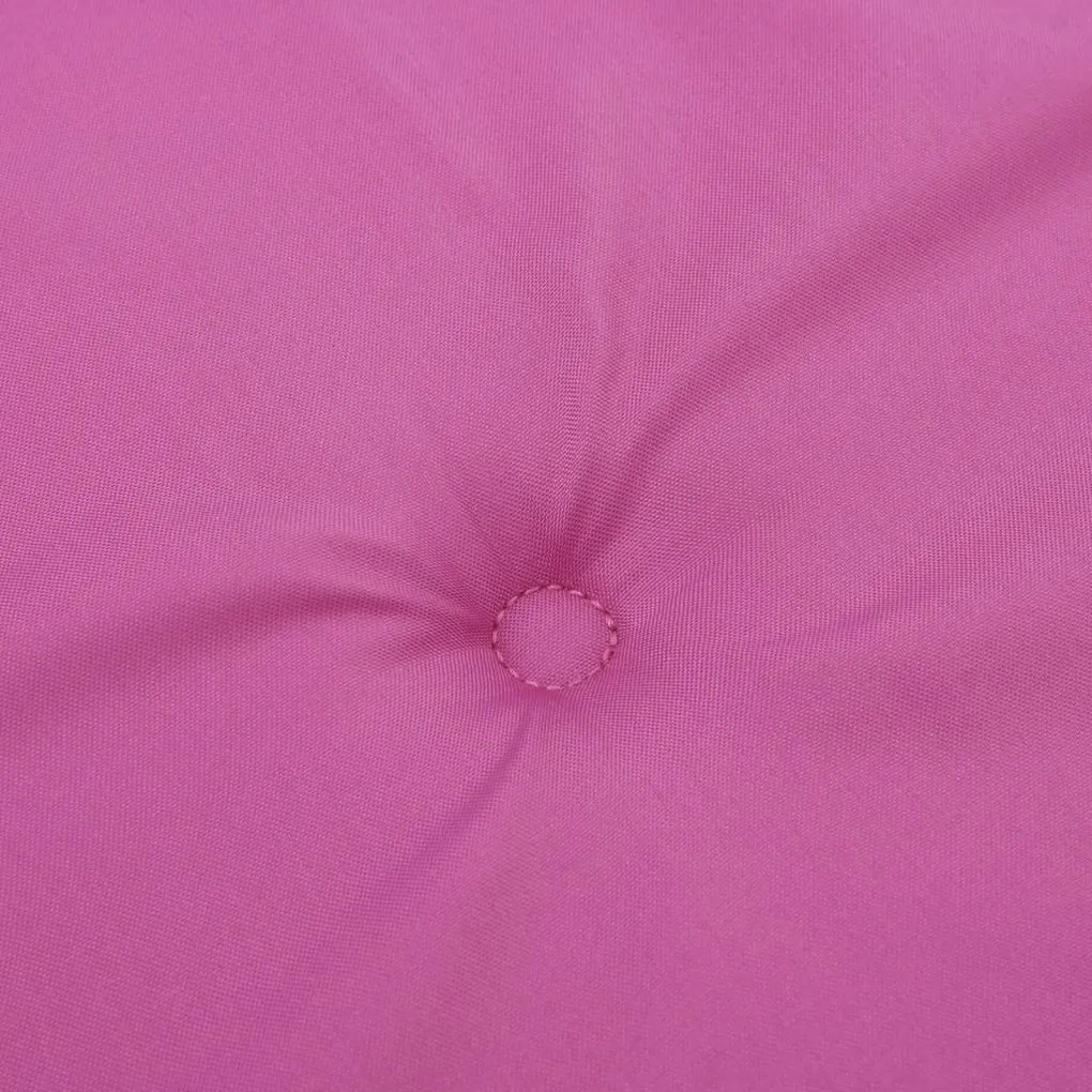 Almofadões cadeira de encosto alto 4 pcs tecido rosa