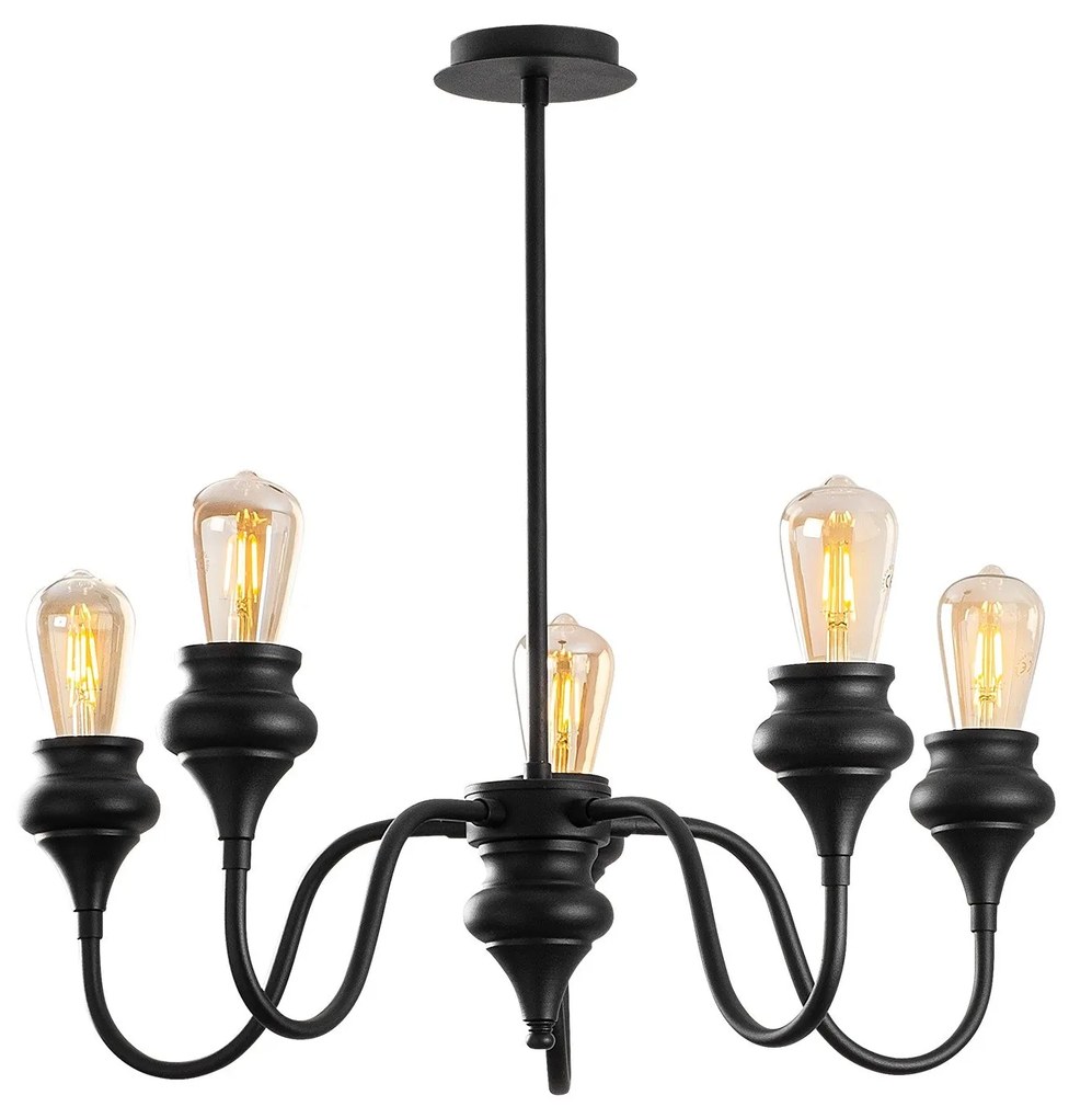 Candeeiro de Teto Alaaddin – Preto – 60 x 60 cm