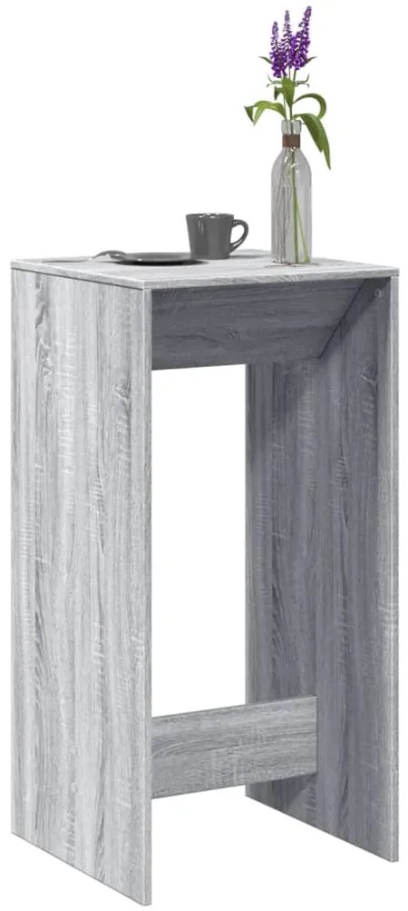 Mesa de bar 51x50x103,5 cm derivados de madeira cinzento sonoma