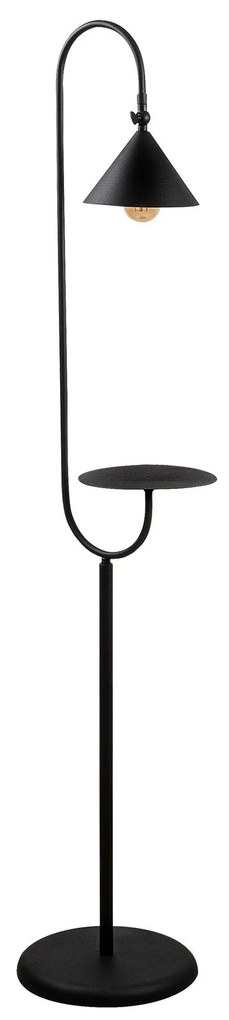 Candeeiro de Pé Lik – Preto e Dourado – 37 x 30 cm