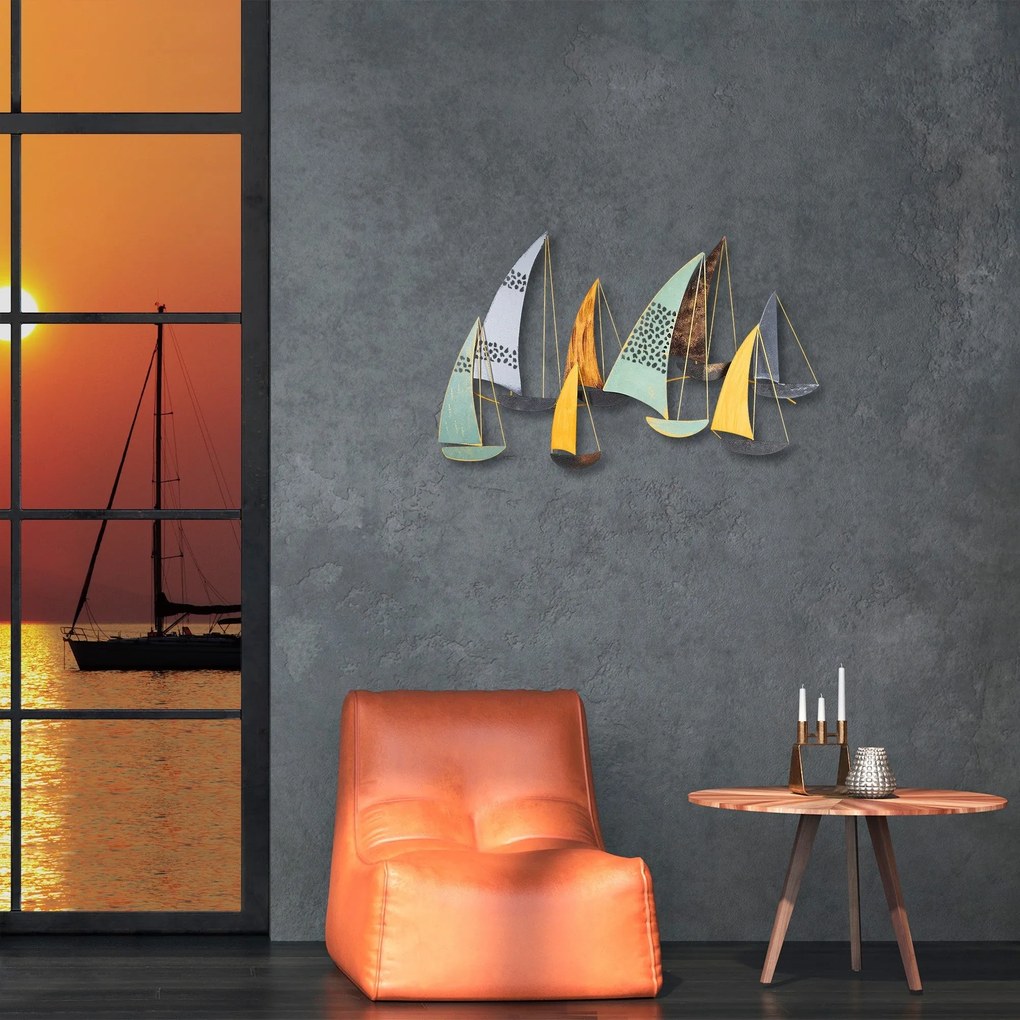Acessório Decorativo de Parede Yavuz – Multicolor – 111 x 70 x 8 cm