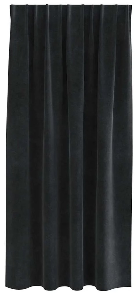 Cortinas Blackout vidaXL com fita superior 2 pcs Veludo Preto