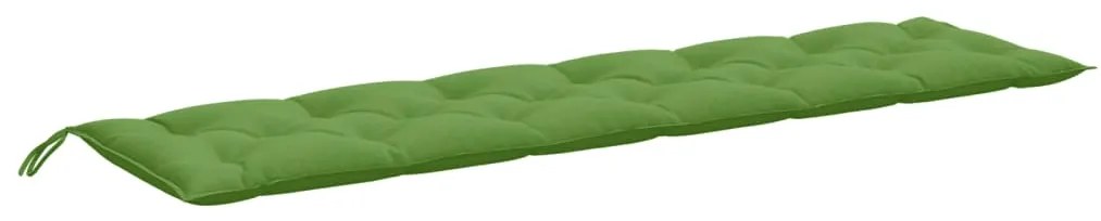 Almofadões banco jardim 2pcs 200x50x7 cm mesclado tecido verde