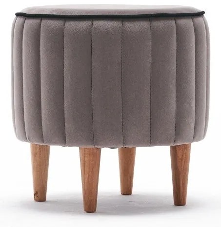 Pouffe Lindy – Cinzento – 40 cm x 40 cm x 40 cm