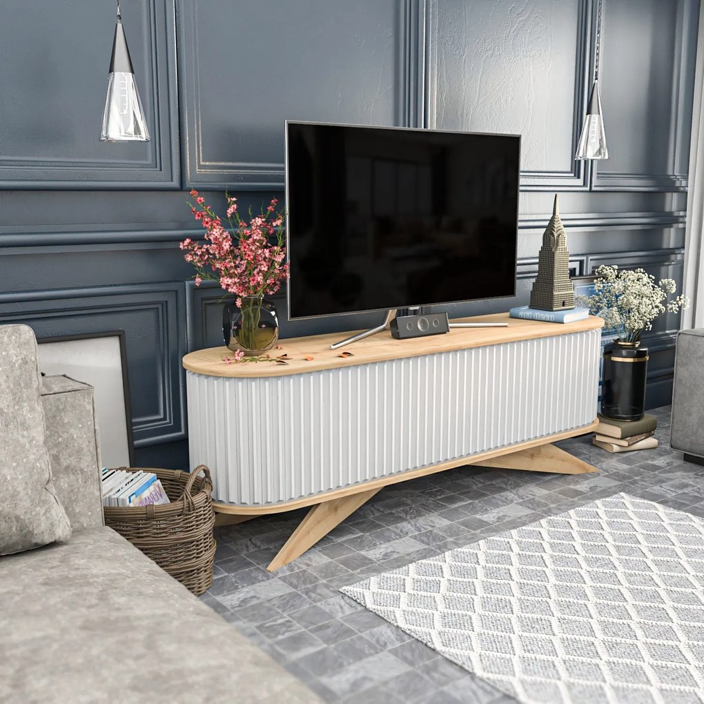 Móvel TV Stor – Sapphire White – 180 cm x 43 cm x 60 cm