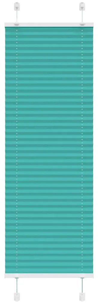 vidaXL Gasolina verde Plissada Cega 45x150 cm Largura Tecido 44,4 cm