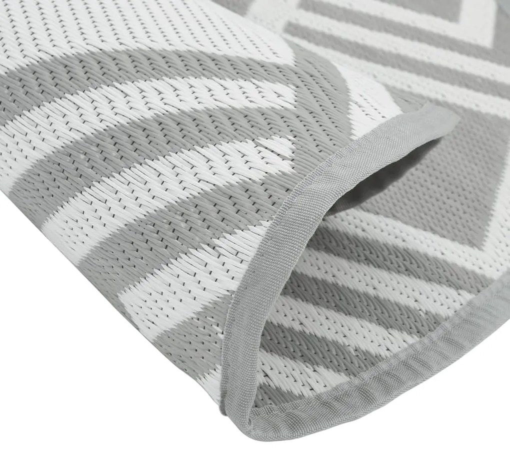Tapete de exterior Ø120 cm ARAKIL PP cinzento