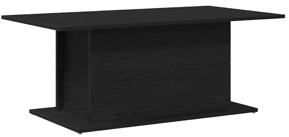 Mesa de Centro vidaXL Preto Carvalho 102x55,5x40 cm em Madeira de Enge