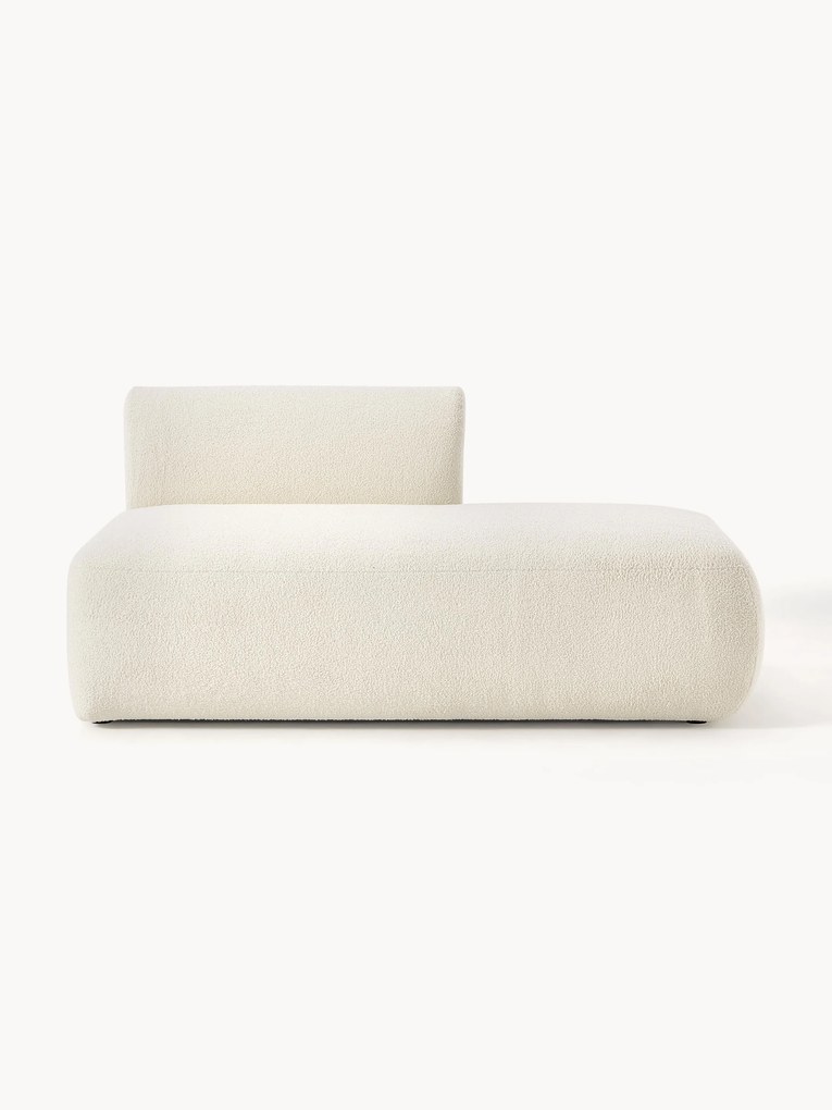 Módulo com chaise longue em teddy Sofia
