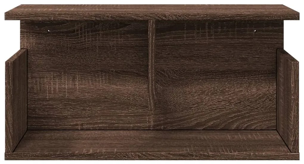 Armário de parede 60x20x30 cm deriv. madeira carvalho castanho