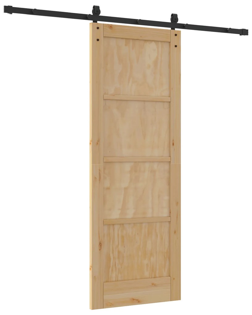 Porta Deslizante vidaXL com Conjunto de Dobradiças 73,5x198,5 cm de Ma