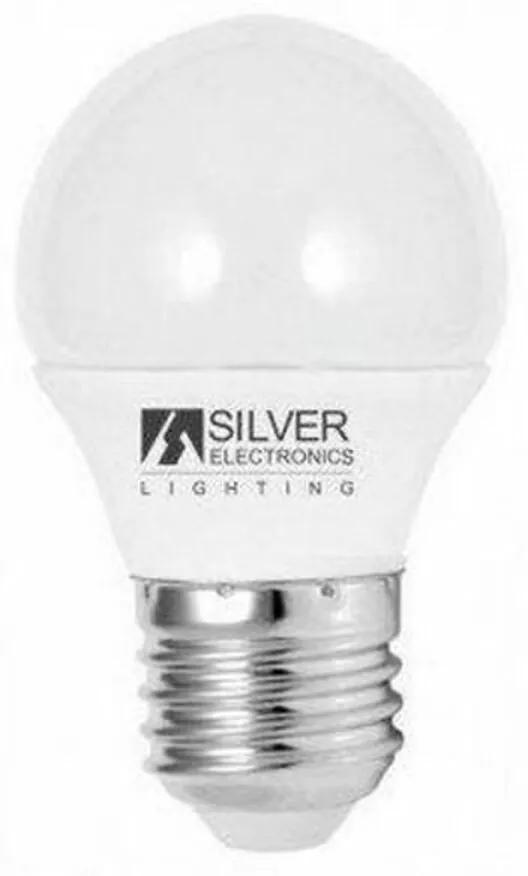 Lâmpada LED esférica Silver Electronics ECO E27 5W Luz branca - 3000K