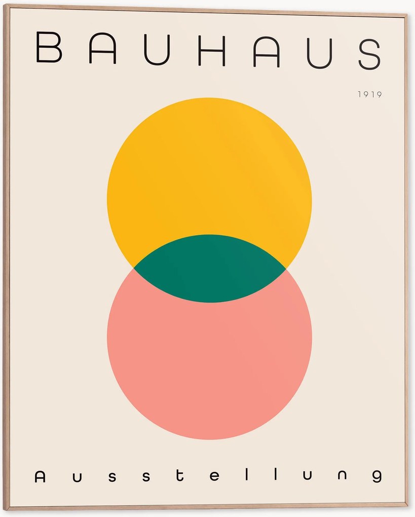 Impressão digital emoldurada Bauhaus
